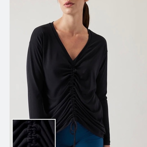 Athleta Crossover Ruched Top in Dusk - Picture 5 of 8